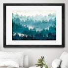 Mountainscape Blue by Michael Mullan on GIANT ART - white landscape