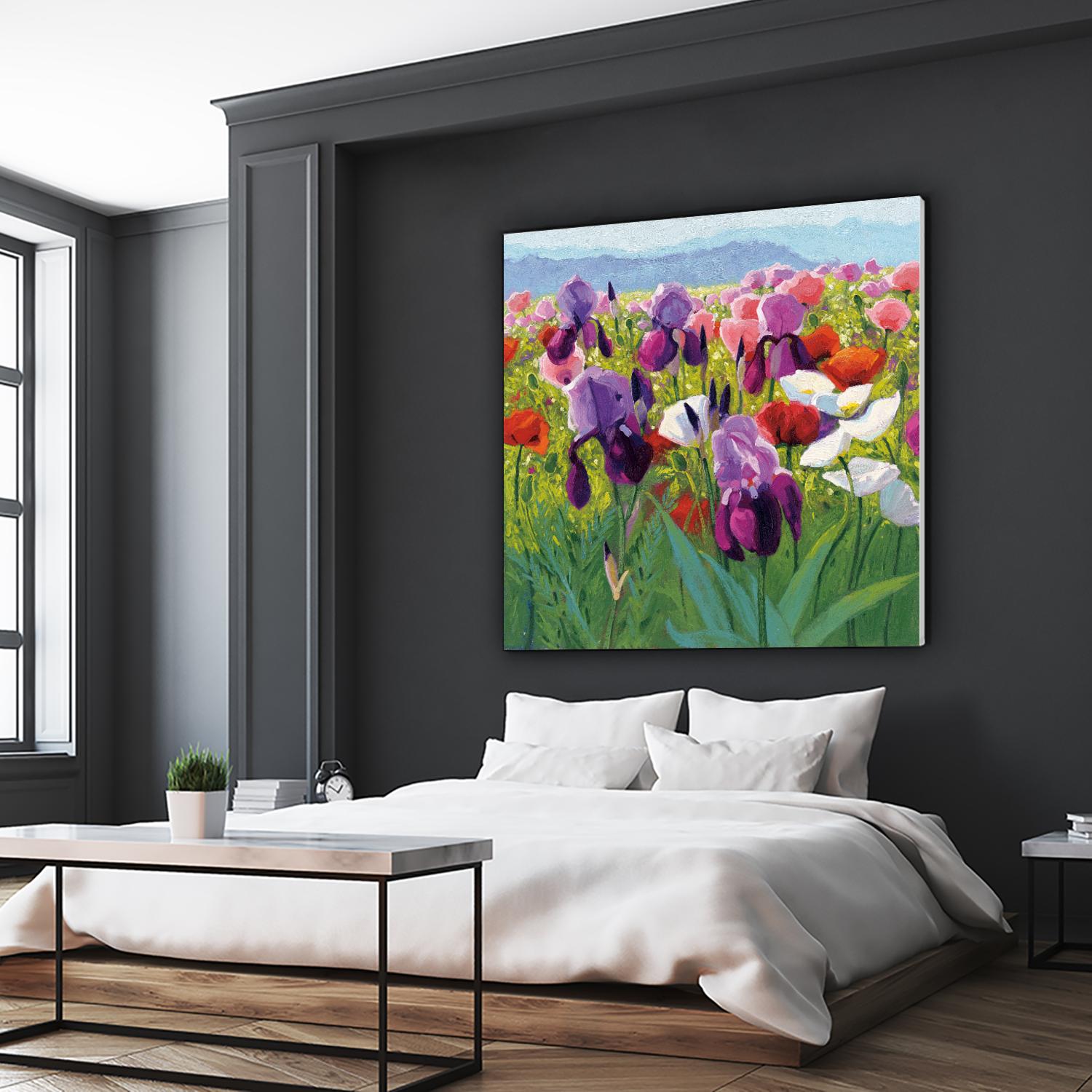 Early June by Shirley Novak on GIANT ART - green floral