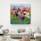Early June by Shirley Novak on GIANT ART - green floral