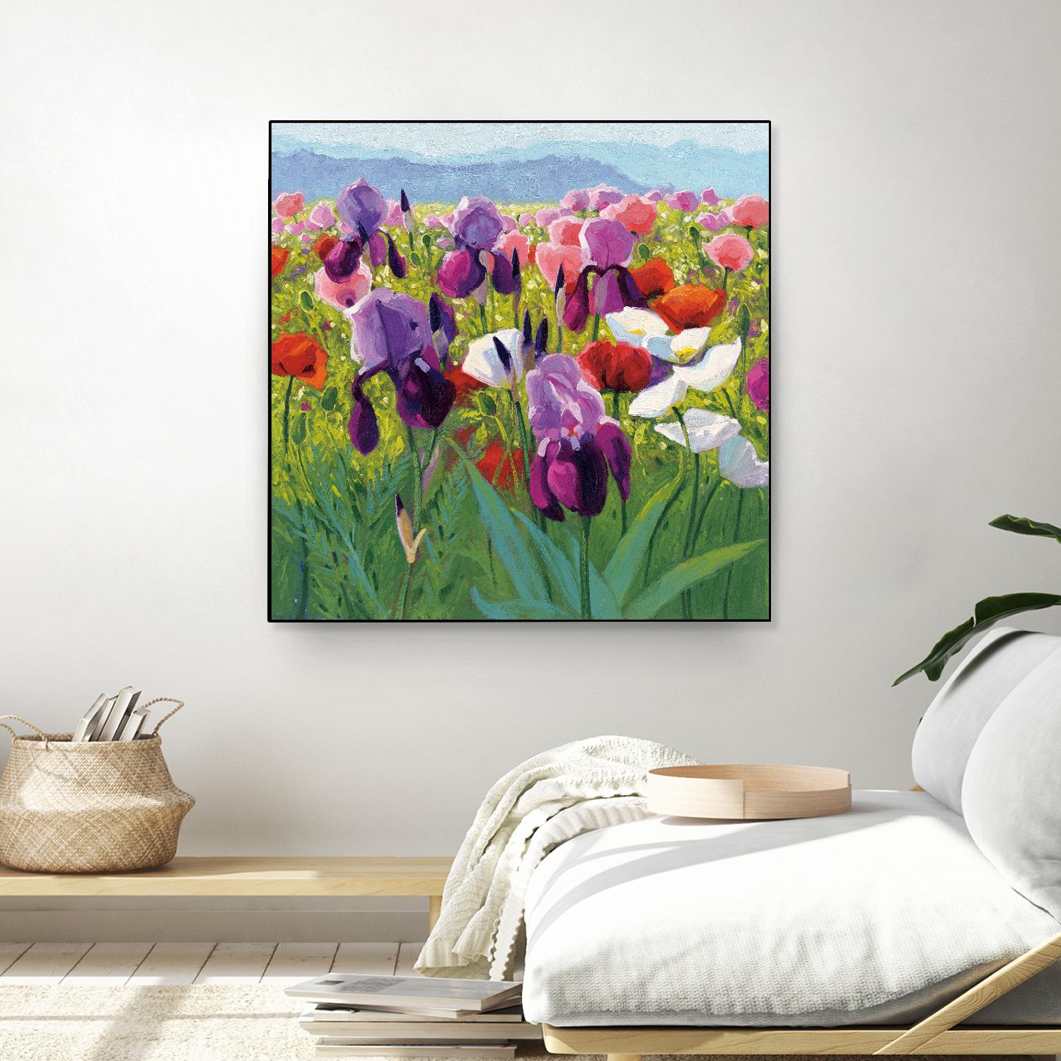 Early June by Shirley Novak on GIANT ART - green floral