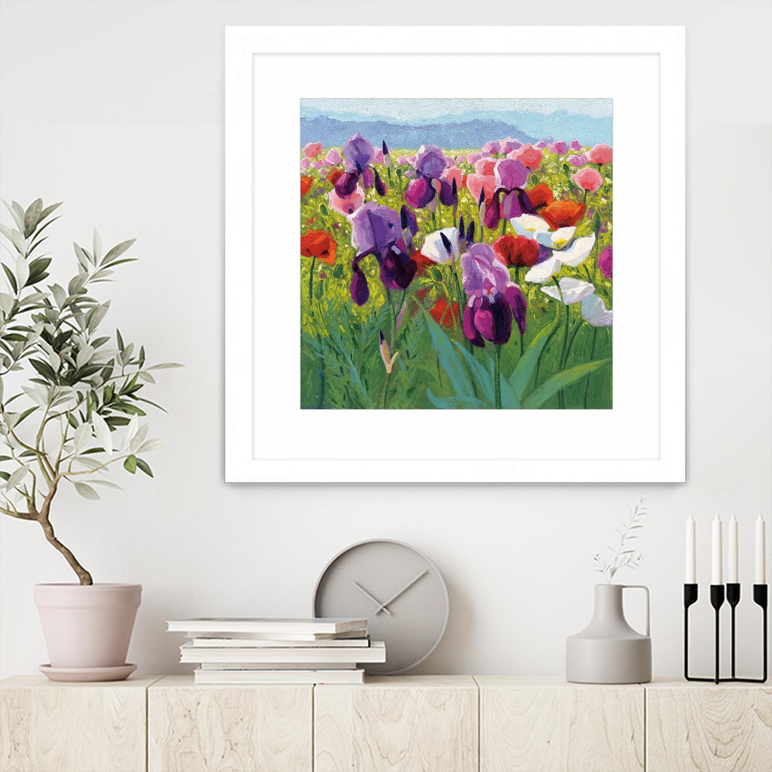 Early June by Shirley Novak on GIANT ART - green floral