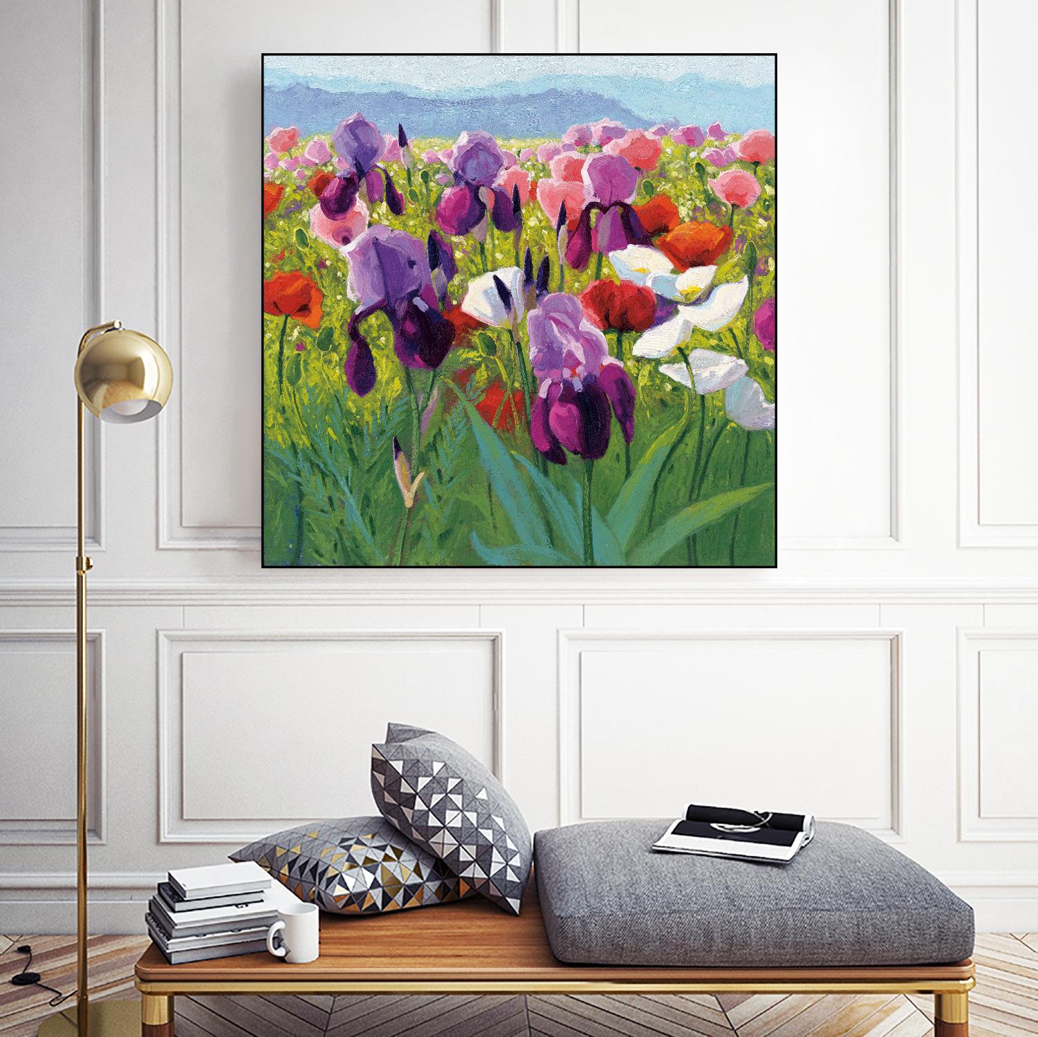 Early June by Shirley Novak on GIANT ART - green floral