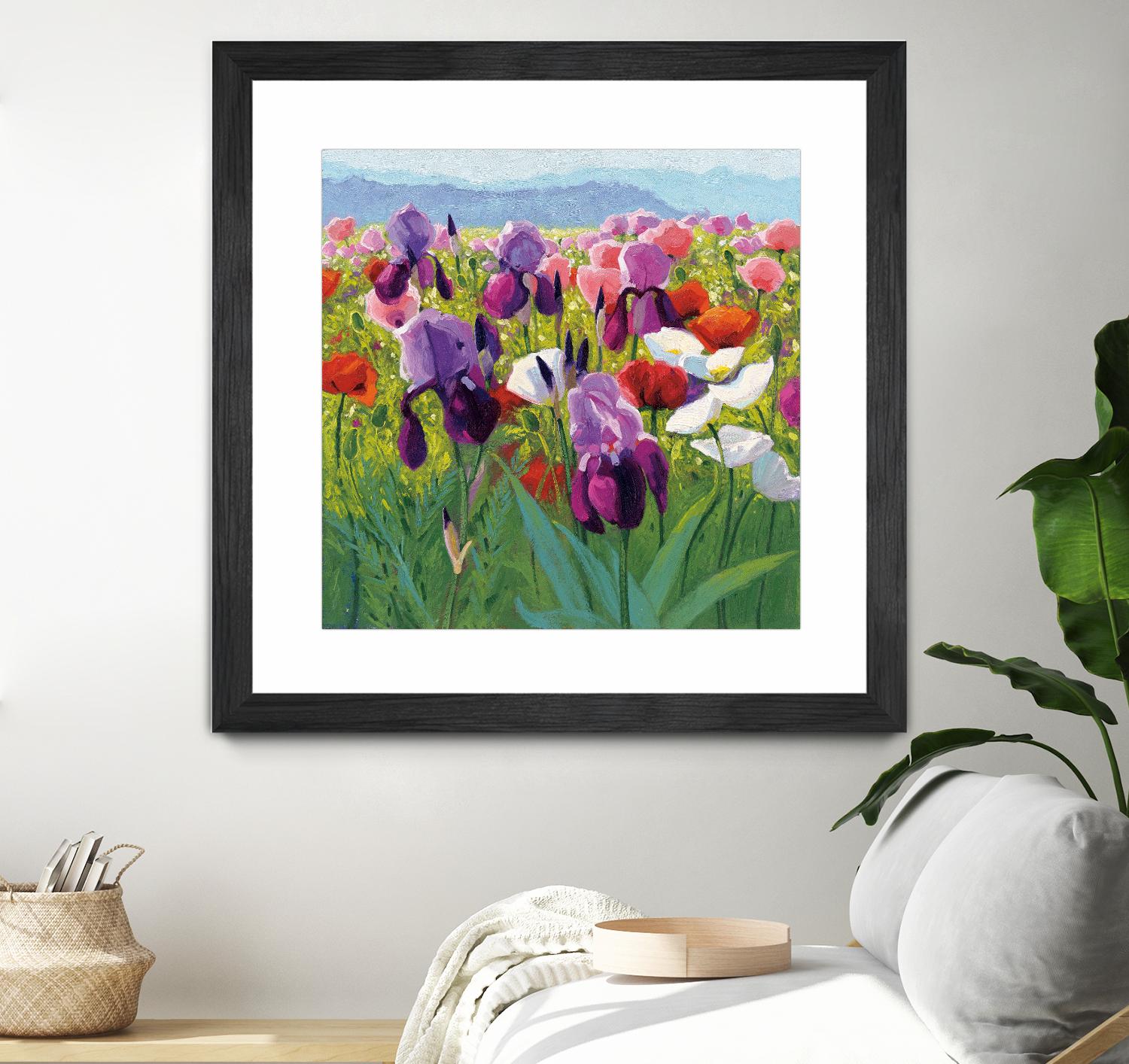 Early June by Shirley Novak on GIANT ART - green floral