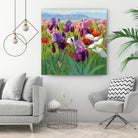 Early June by Shirley Novak on GIANT ART - green floral