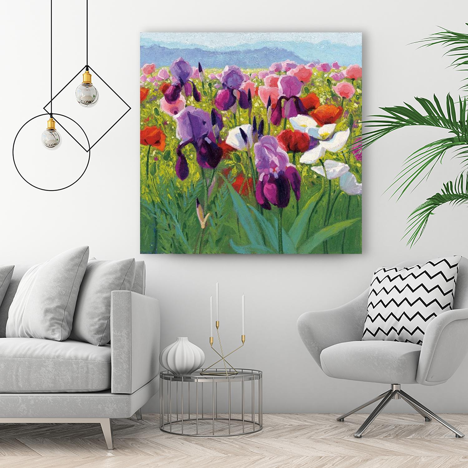 Early June by Shirley Novak on GIANT ART - green floral