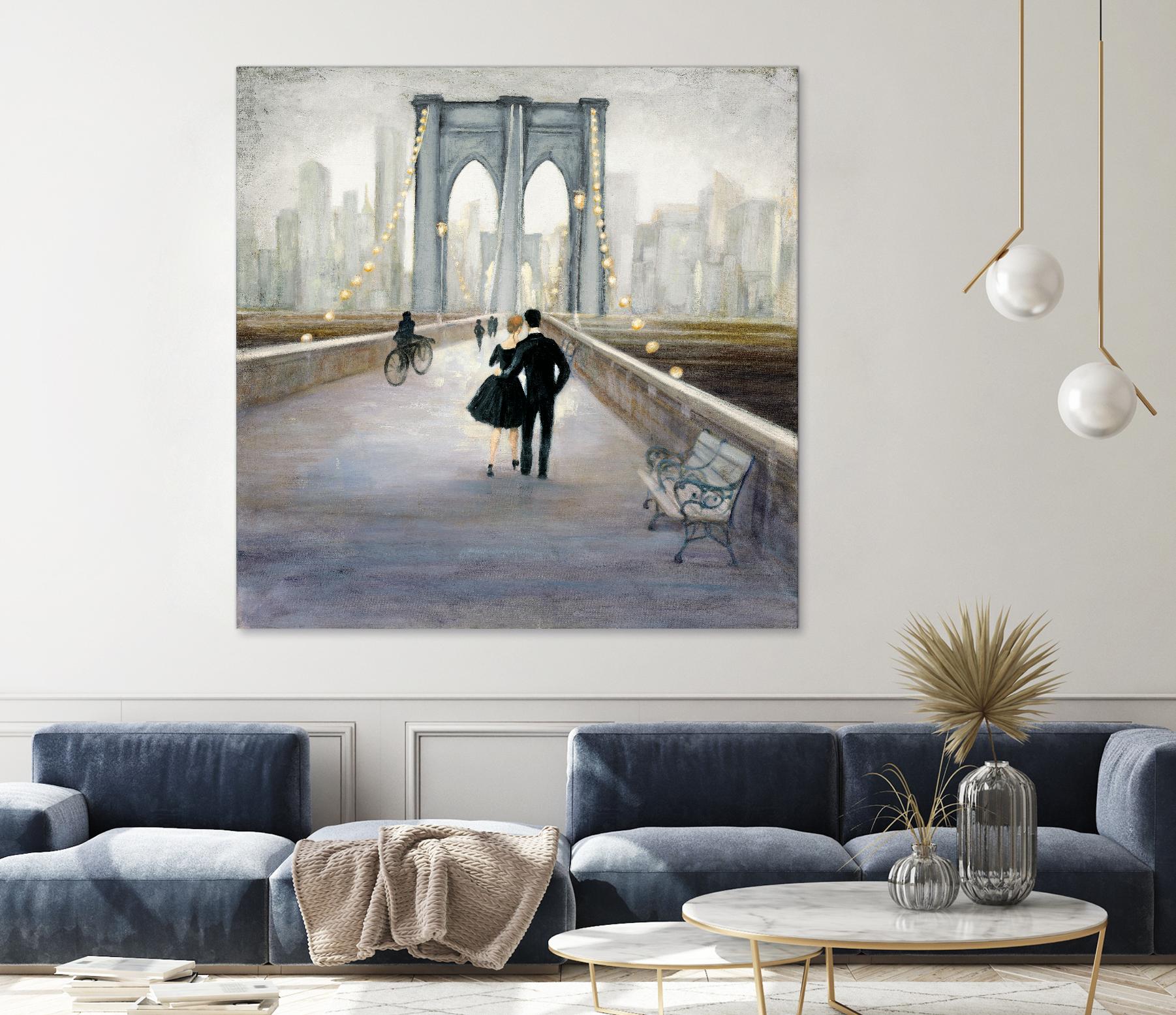 Bridge to New York 2 by Julia Purinton on GIANT ART - grey everyday life