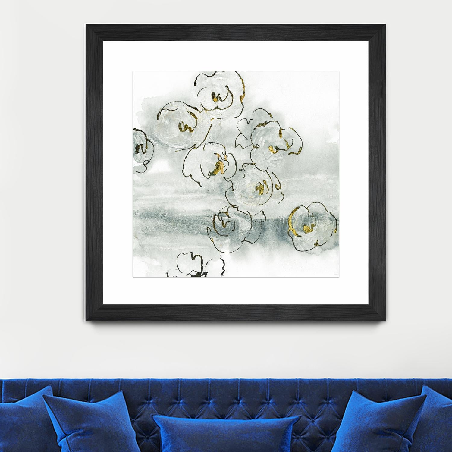 Gold Dust I by Chris Paschke on GIANT ART - yellow floral