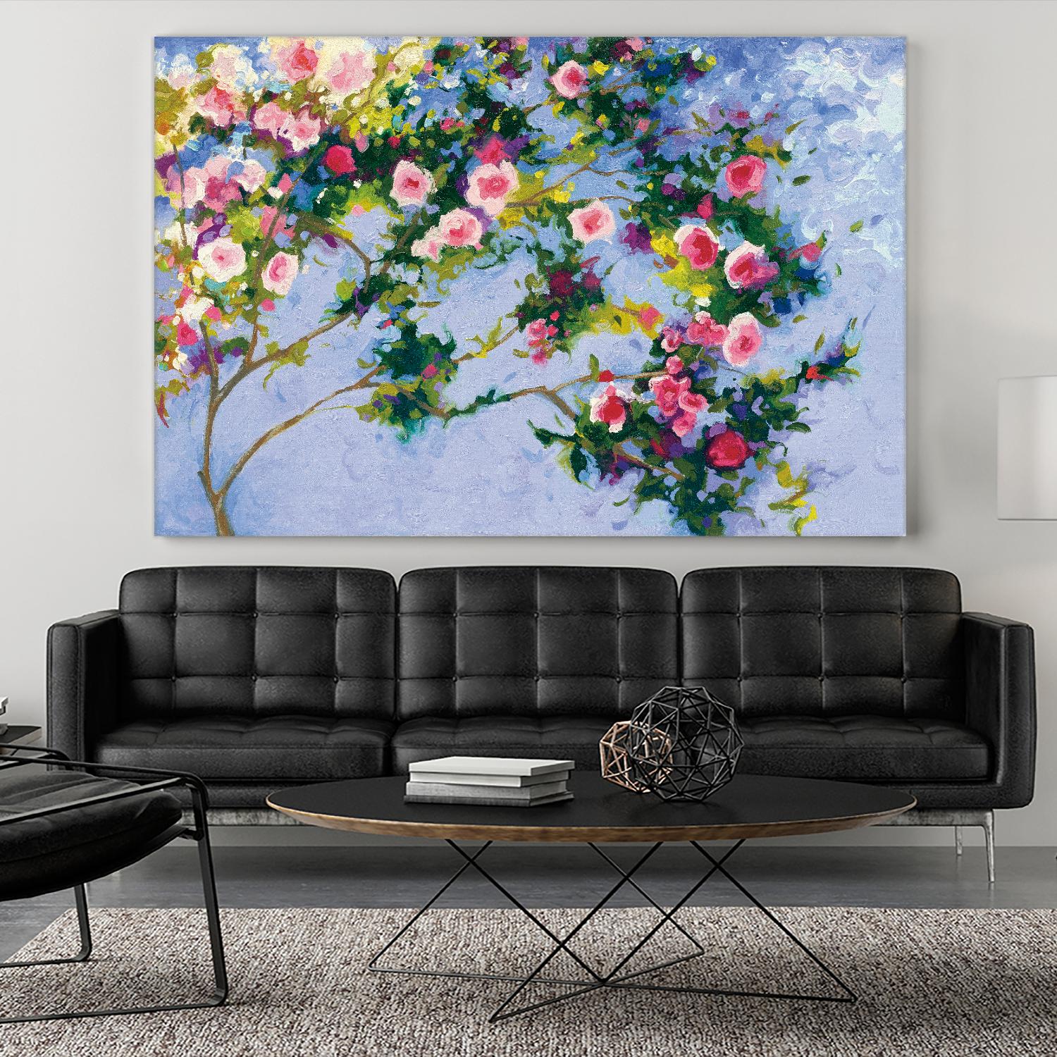 Inspiration Monet by Shirley Novak on GIANT ART - pink floral