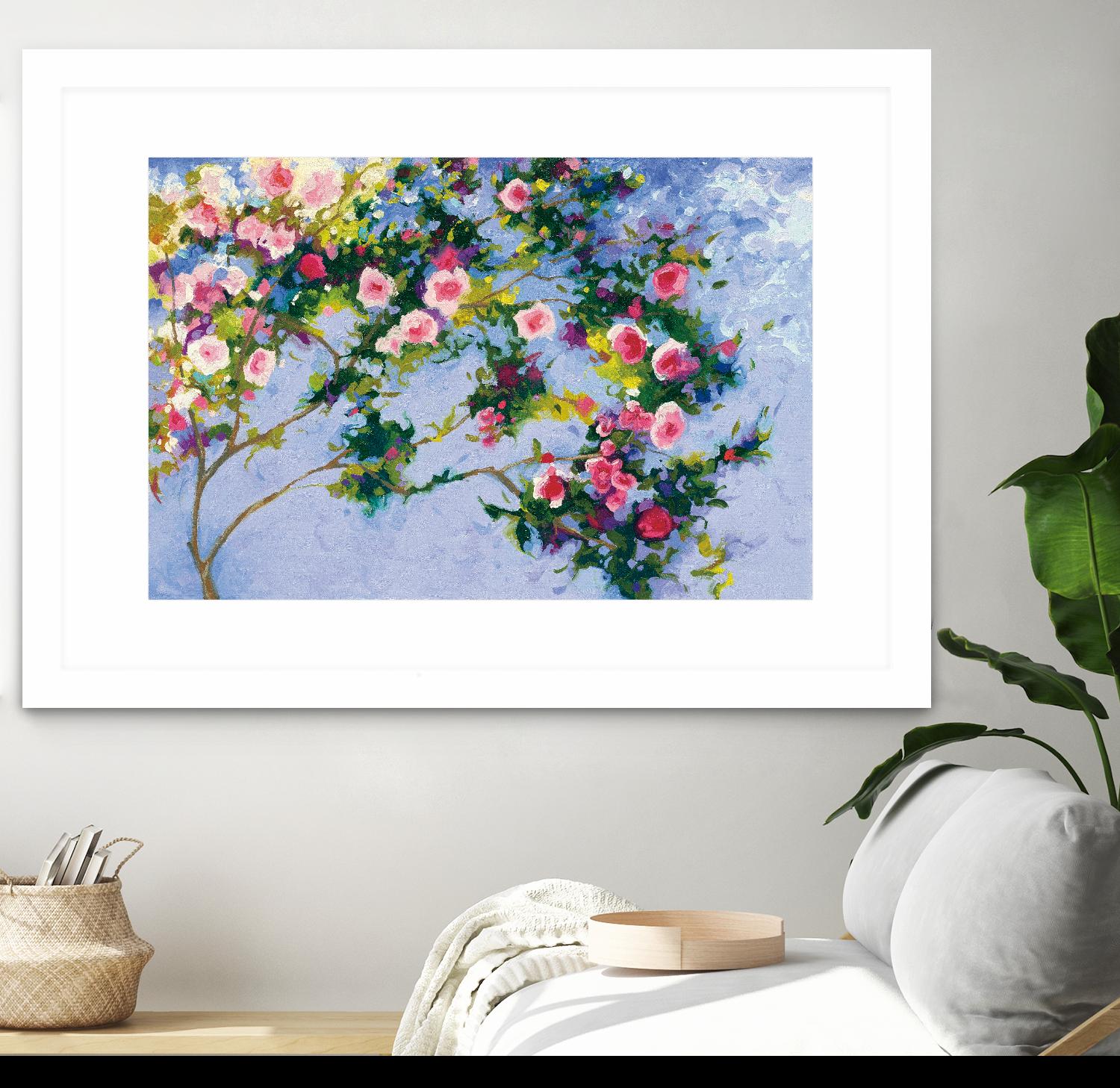 Inspiration Monet by Shirley Novak on GIANT ART - pink floral