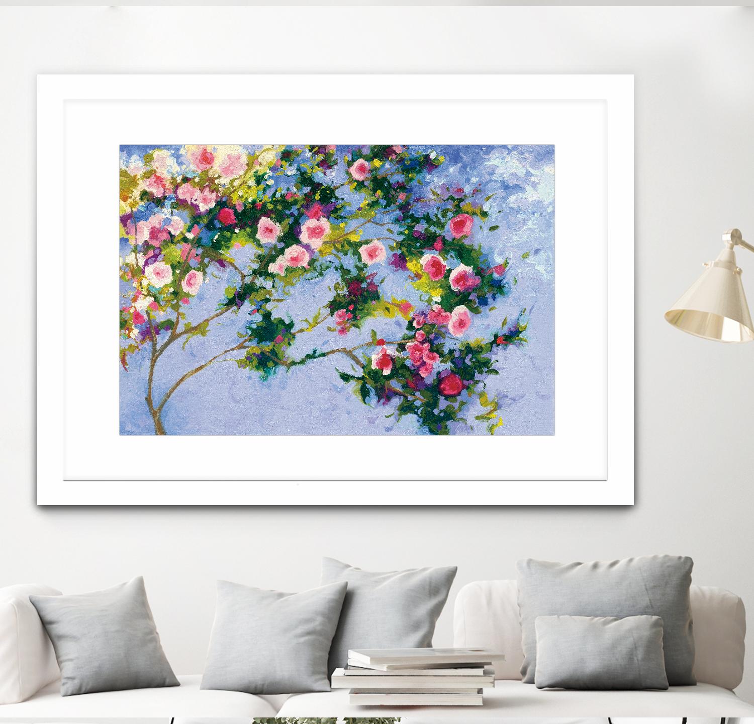 Inspiration Monet by Shirley Novak on GIANT ART - pink floral
