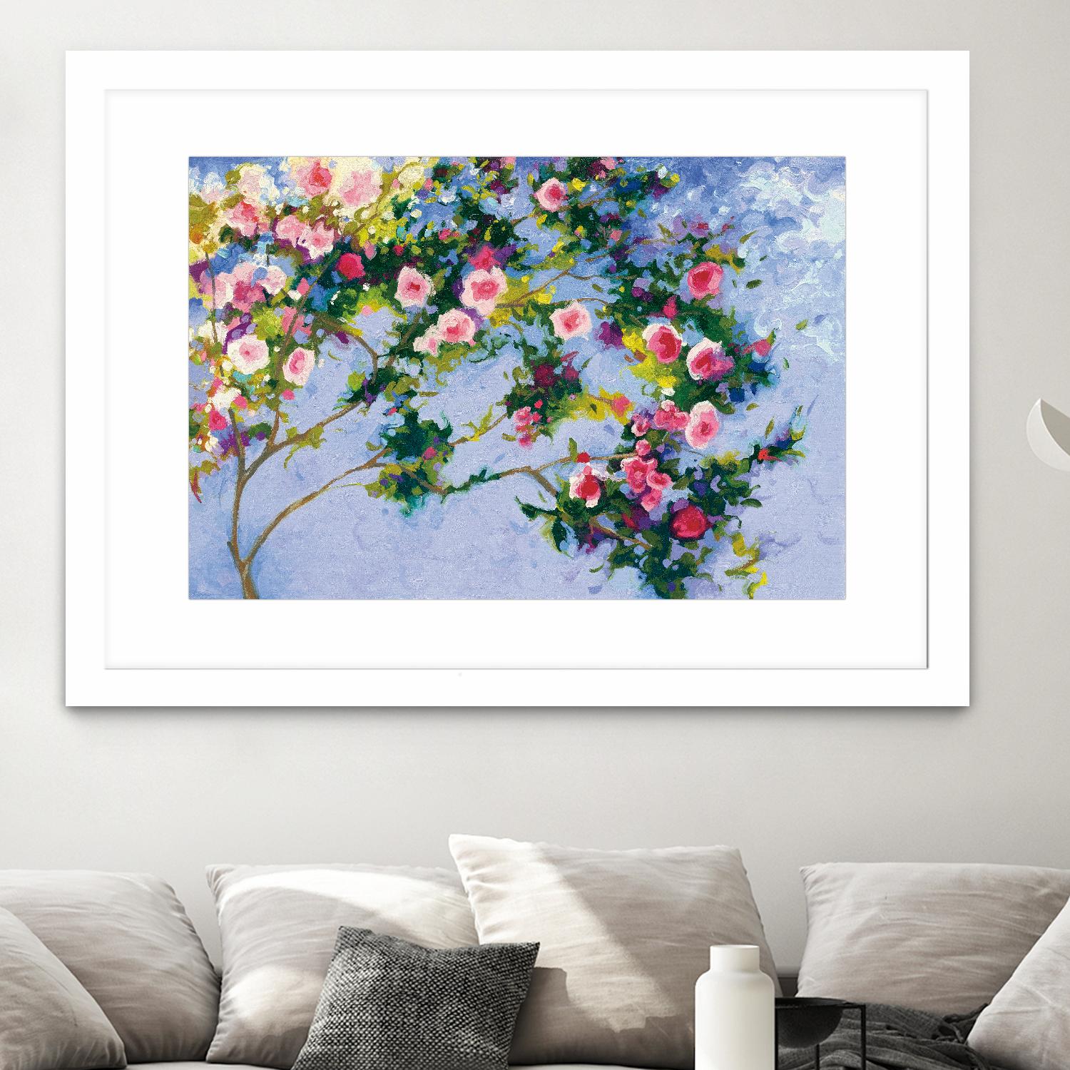 Inspiration Monet by Shirley Novak on GIANT ART - pink floral
