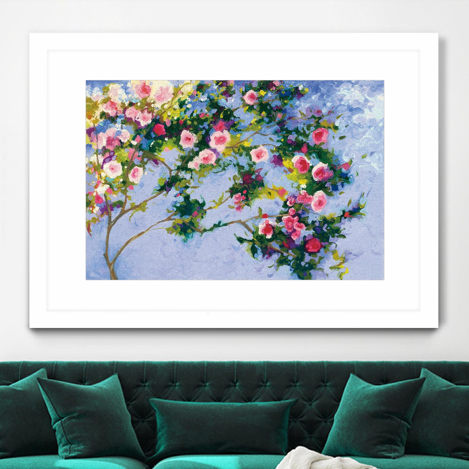 Inspiration Monet by Shirley Novak on GIANT ART - pink floral