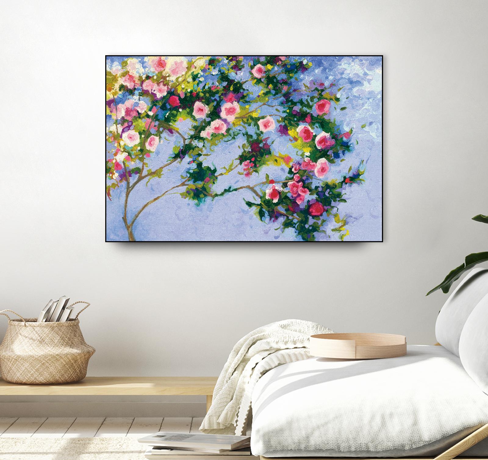 Inspiration Monet by Shirley Novak on GIANT ART - pink floral
