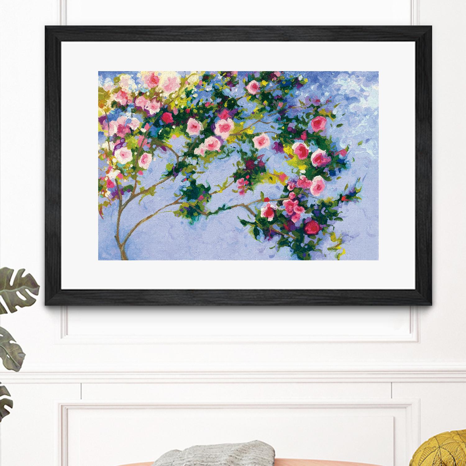 Inspiration Monet by Shirley Novak on GIANT ART - pink floral