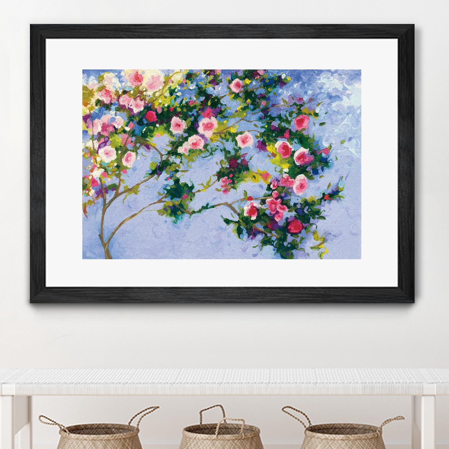 Inspiration Monet by Shirley Novak on GIANT ART - pink floral