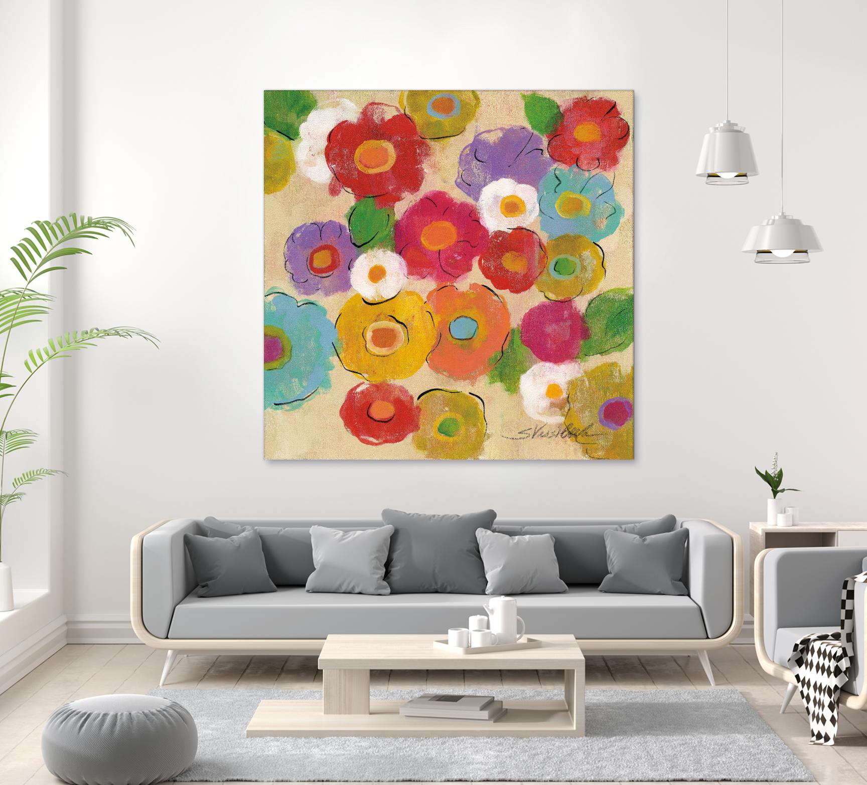 Bohemian Bouquet II by Silvia Vassileva on GIANT ART - yellow floral