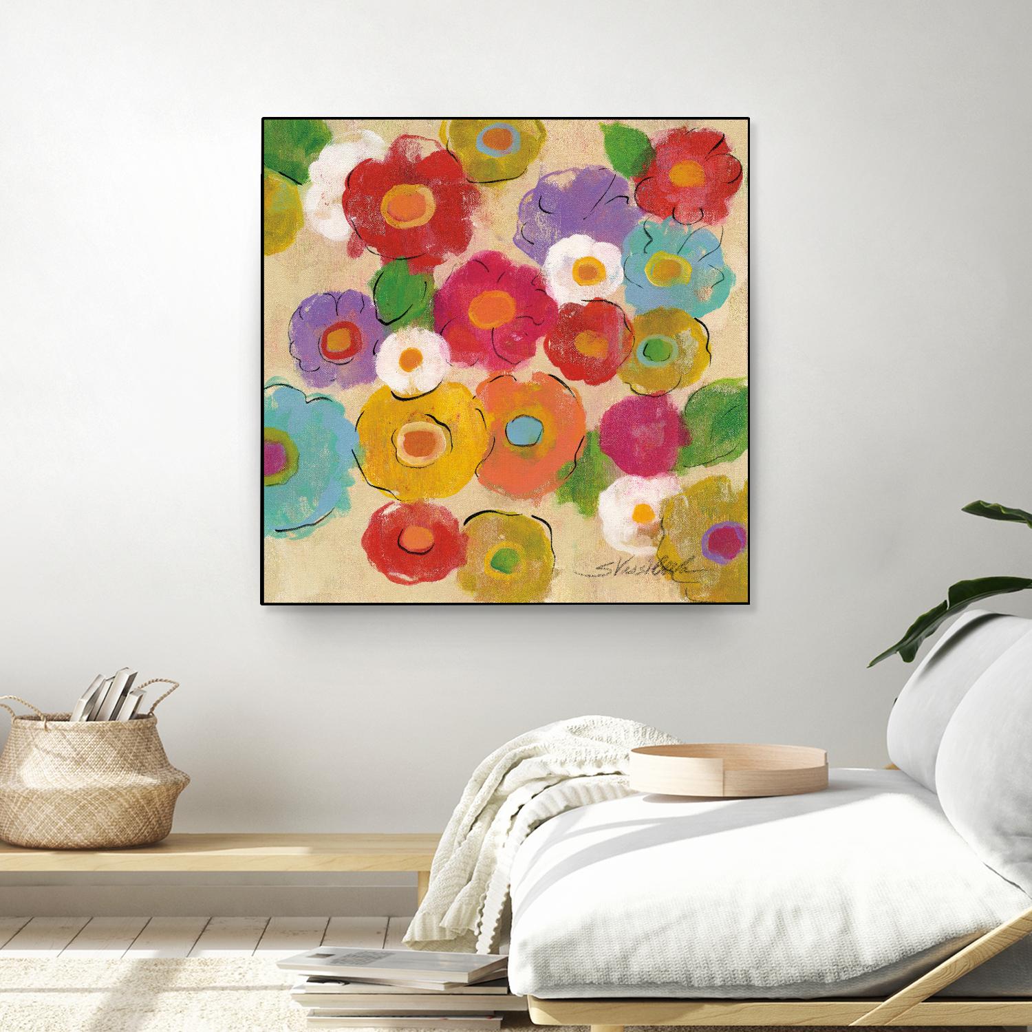 Bohemian Bouquet II by Silvia Vassileva on GIANT ART - yellow floral