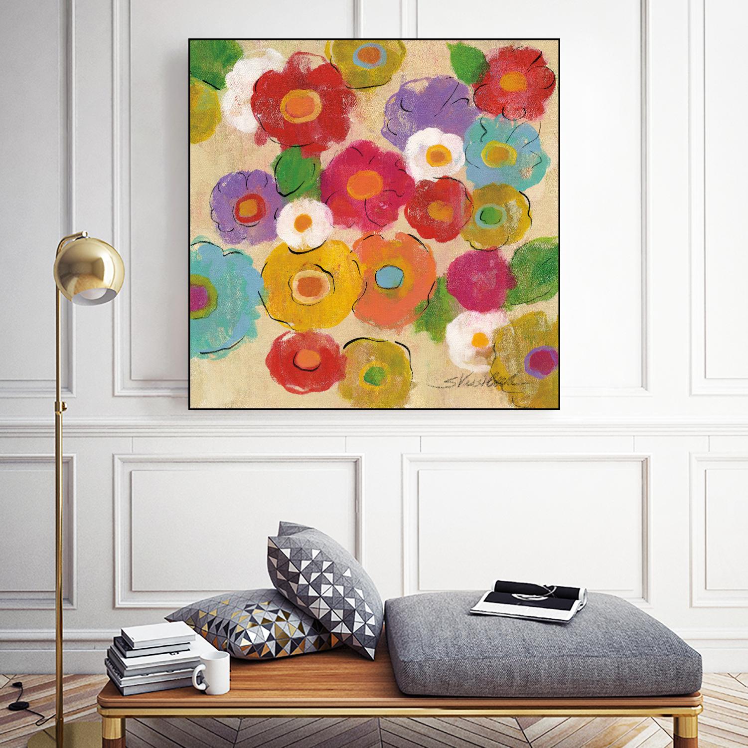 Bohemian Bouquet II by Silvia Vassileva on GIANT ART - yellow floral