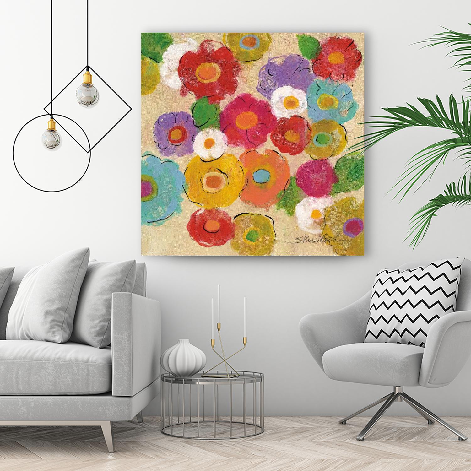 Bohemian Bouquet II by Silvia Vassileva on GIANT ART - yellow floral
