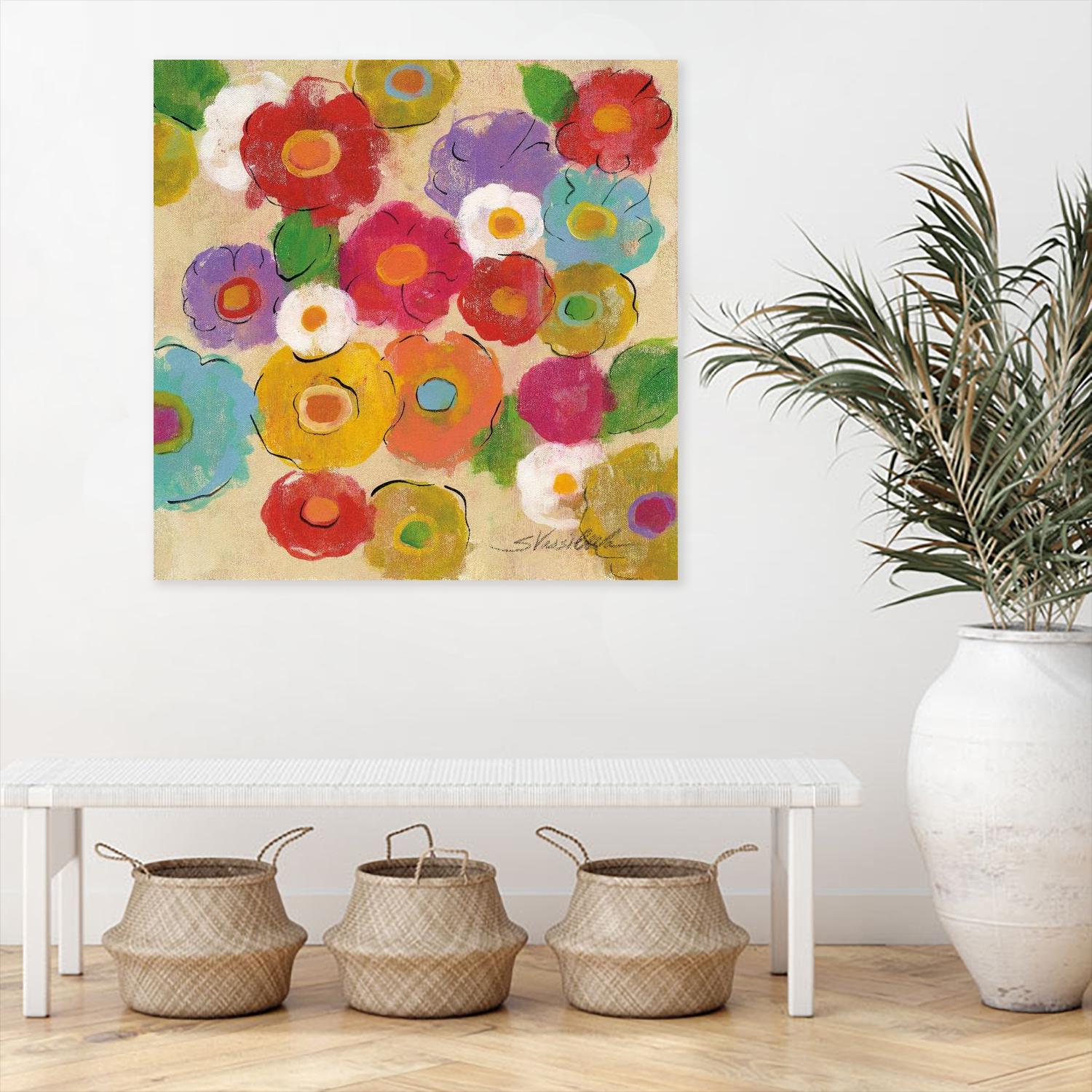 Bohemian Bouquet II by Silvia Vassileva on GIANT ART - yellow floral