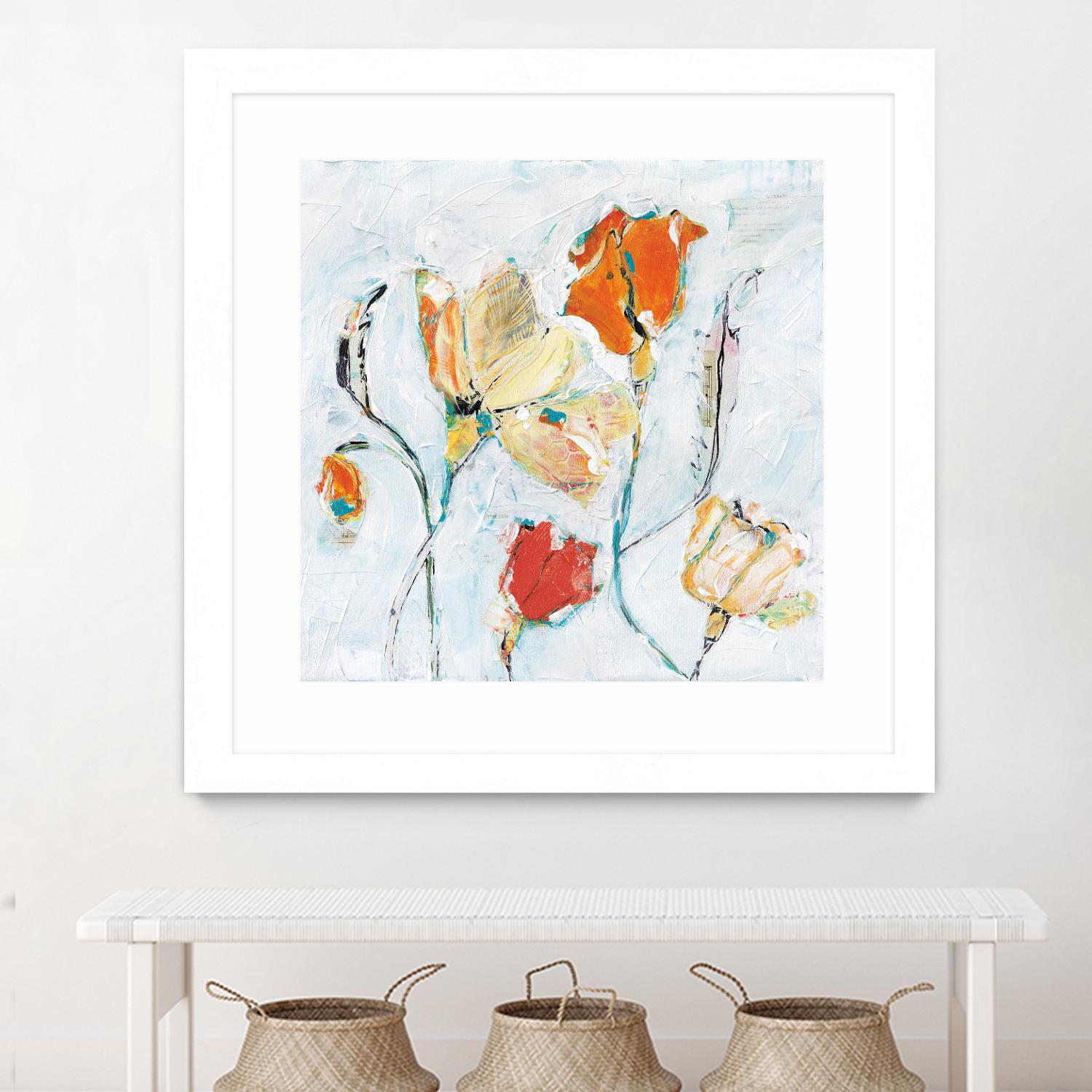 The Sanctuary II by Kellie Day on GIANT ART - red floral