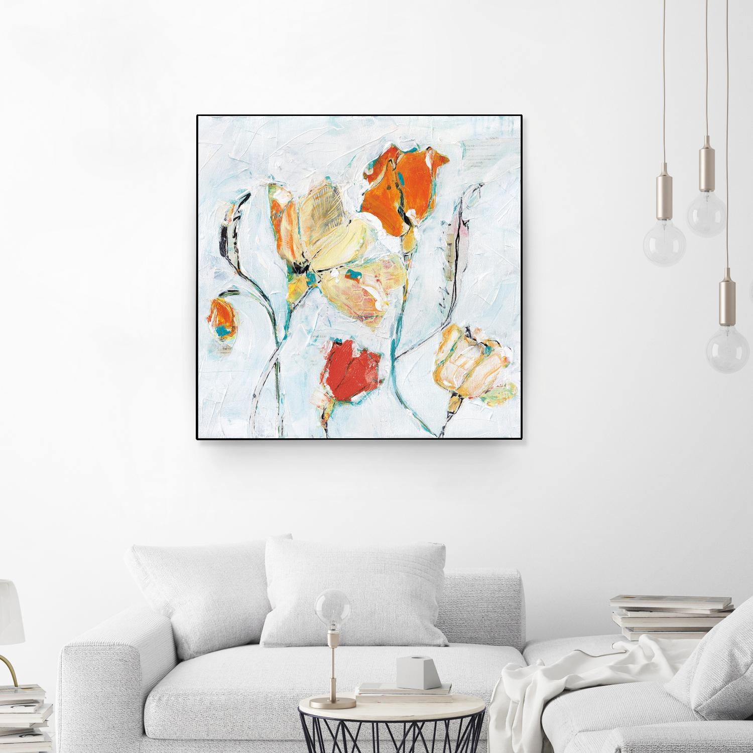 The Sanctuary II by Kellie Day on GIANT ART - red floral
