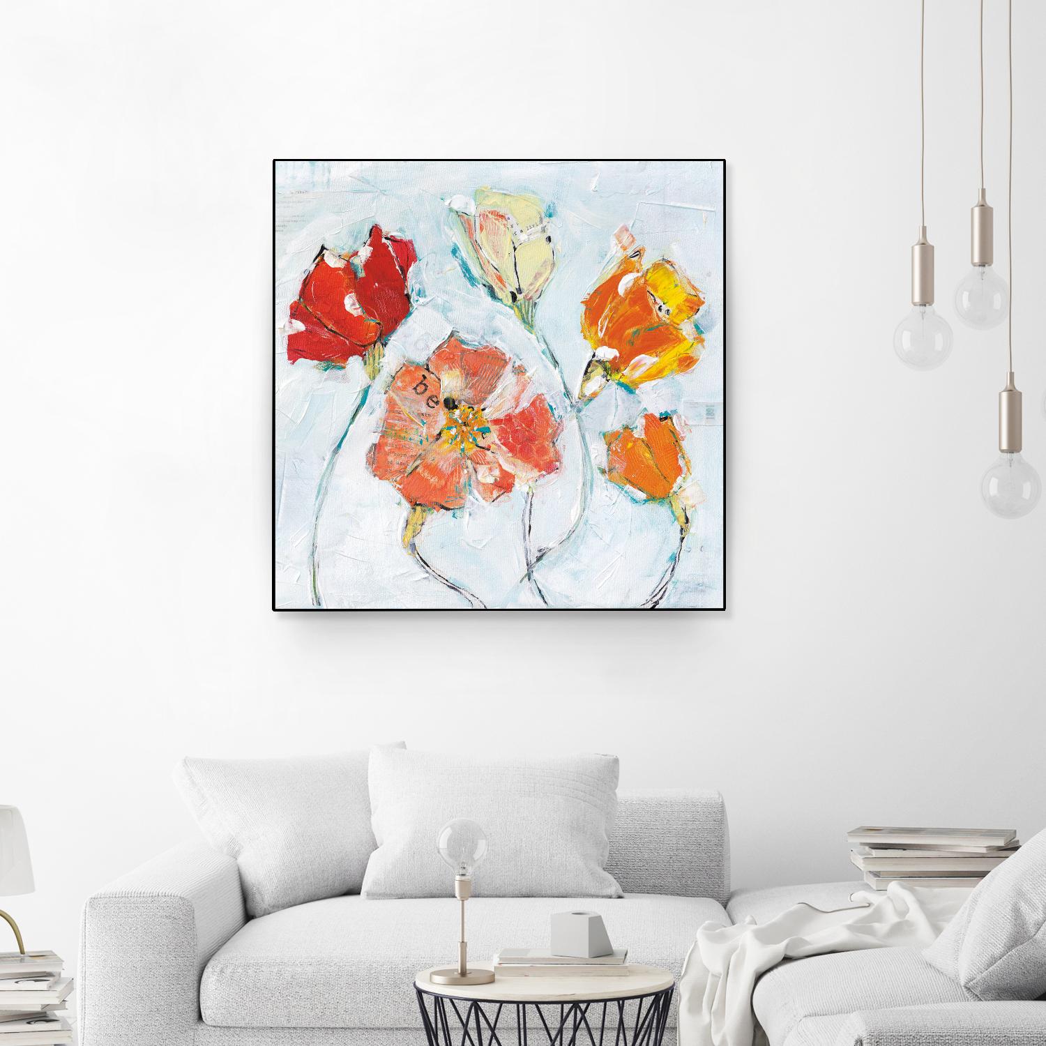 The Sanctuary III by Kellie Day on GIANT ART - red floral