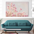 Pink Tree Tops I by Elizabeth Urquhart on GIANT ART - beige floral