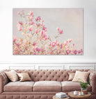 Pink Tree Tops I by Elizabeth Urquhart on GIANT ART - beige floral