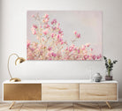 Pink Tree Tops I by Elizabeth Urquhart on GIANT ART - beige floral