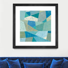 Teal Geo Metric by Silvia Vassileva on GIANT ART - green abstract