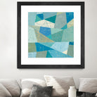 Teal Geo Metric by Silvia Vassileva on GIANT ART - green abstract