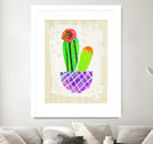 Collage Cactus I on Graph Paper by Melissa Averinos on GIANT ART - beige botany