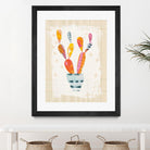 Collage Cactus II on Graph Paper by Melissa Averinos on GIANT ART - beige botany
