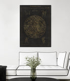 Collage Cactus IV on Graph Paper by Portfolio on GIANT ART - grey maps