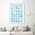 Ocean Blue II by Portfolio on GIANT ART - blue abstract