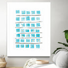 Ocean Blue II by Portfolio on GIANT ART - blue abstract