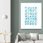 Ocean Blue II by Portfolio on GIANT ART - blue abstract