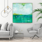 To the Shore by Melissa Averinos on GIANT ART - blue abstract