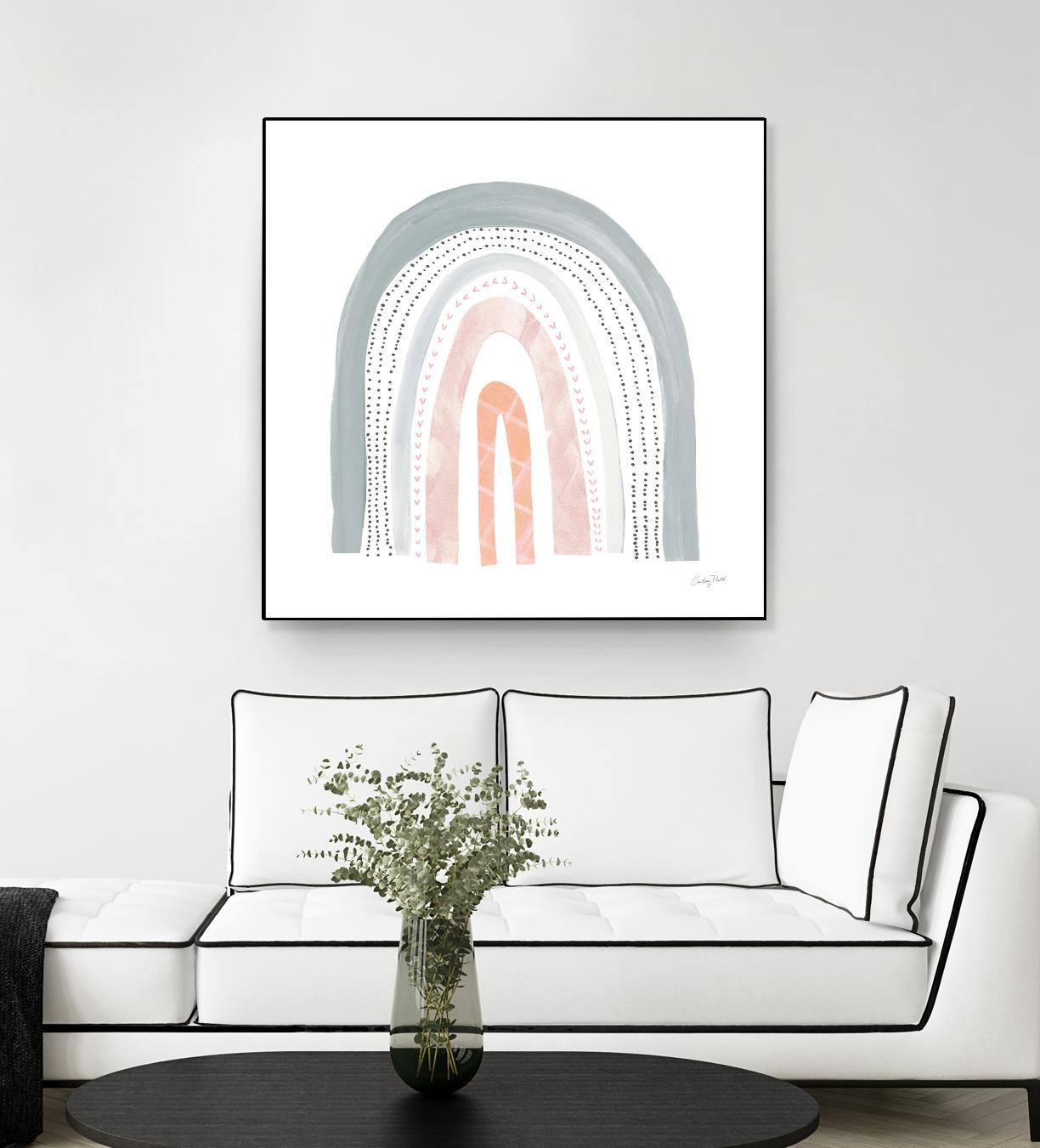 Boho Rainbow I by Courtney Prahl on GIANT ART - multi abstract blue