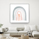 Boho Rainbow I by Courtney Prahl on GIANT ART - multi abstract blue