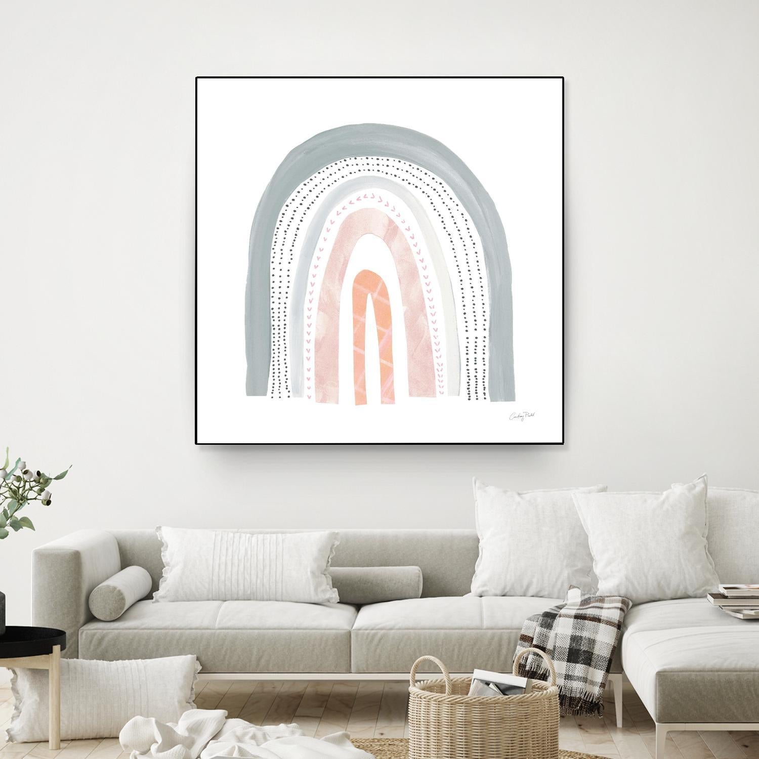 Boho Rainbow I by Courtney Prahl on GIANT ART - multi abstract blue