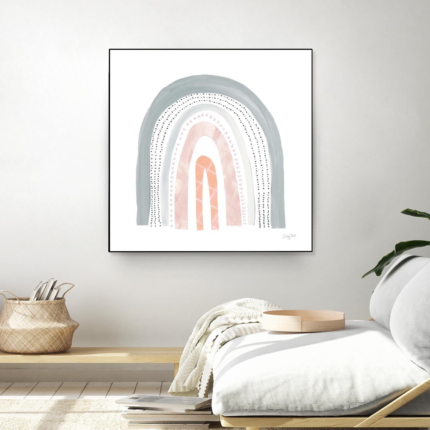 Boho Rainbow I by Courtney Prahl on GIANT ART - multi abstract blue