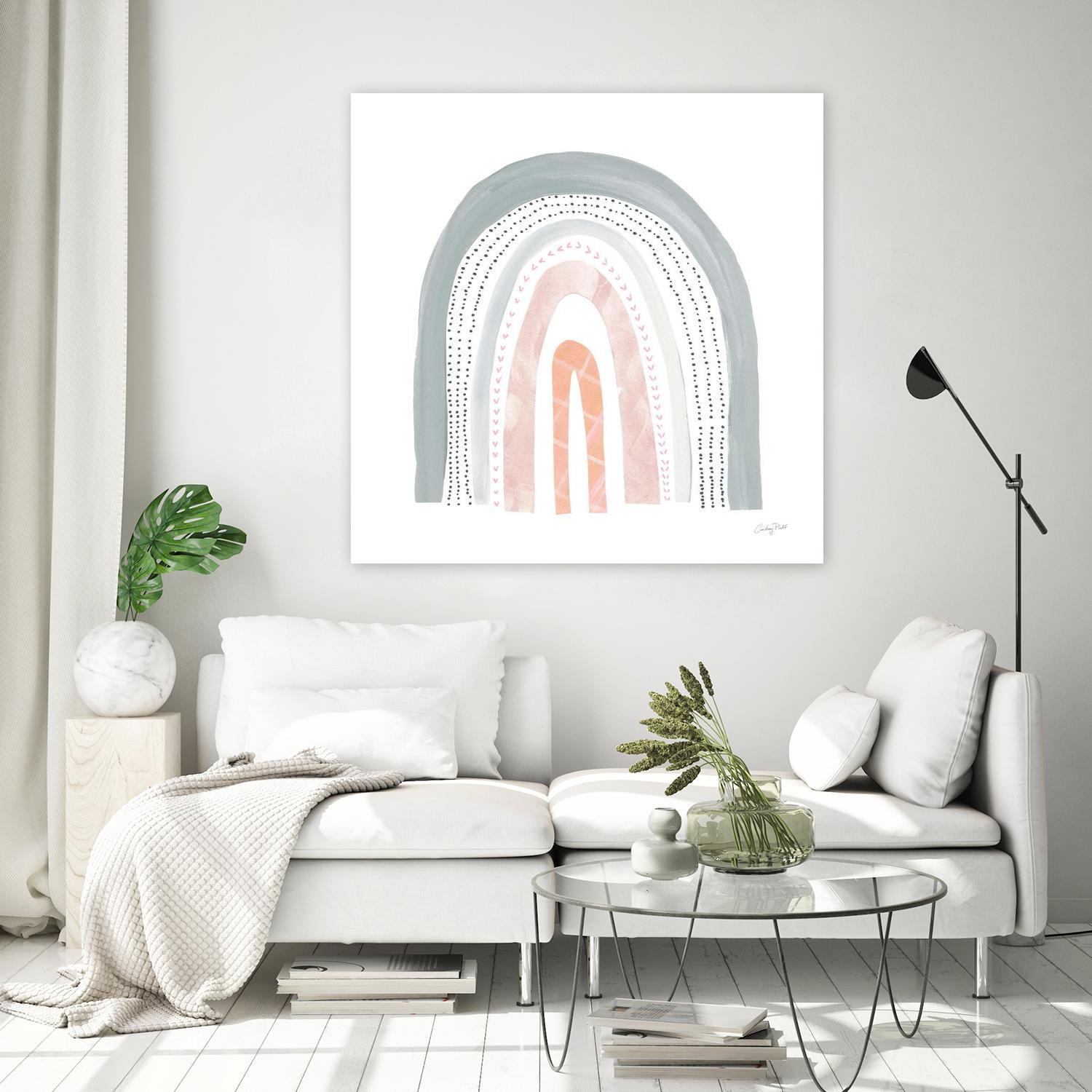 Boho Rainbow I by Courtney Prahl on GIANT ART - multi abstract blue