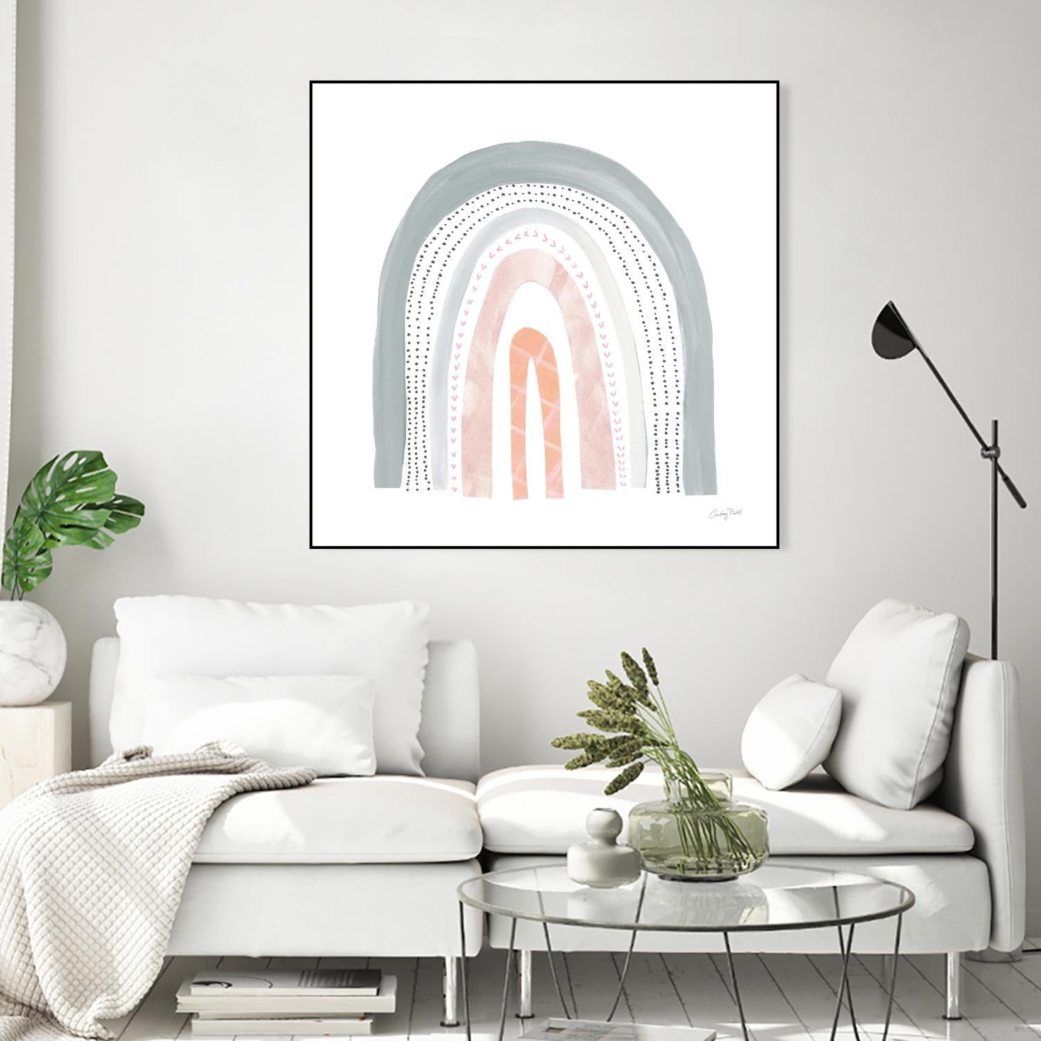 Boho Rainbow I by Courtney Prahl on GIANT ART - multi abstract blue