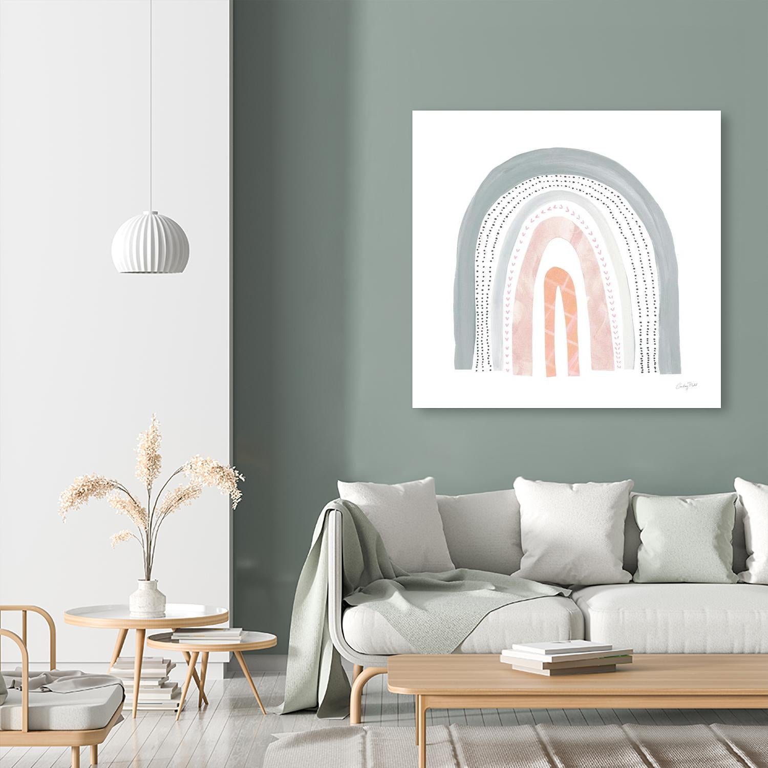 Boho Rainbow I by Courtney Prahl on GIANT ART - multi abstract blue
