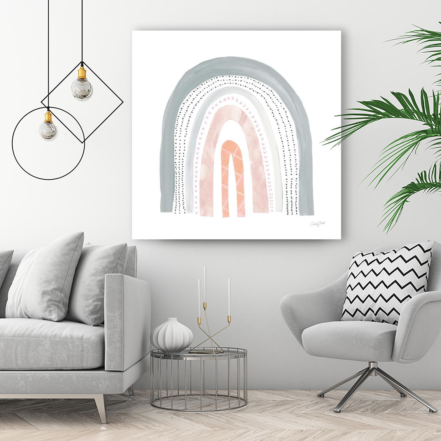 Boho Rainbow I by Courtney Prahl on GIANT ART - multi abstract blue