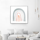 Boho Rainbow I by Courtney Prahl on GIANT ART - multi abstract blue