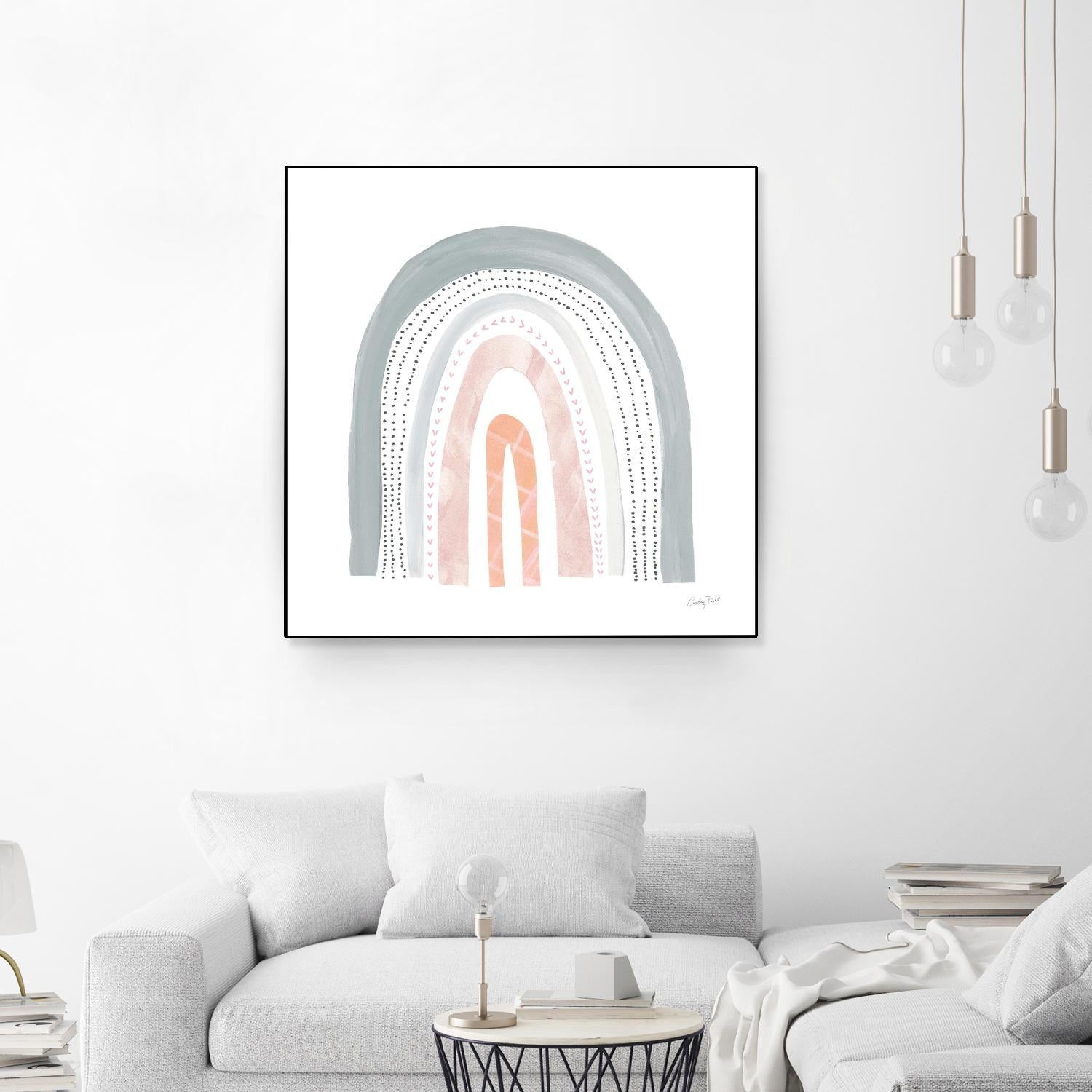 Boho Rainbow I by Courtney Prahl on GIANT ART - multi abstract blue