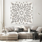 Winter Caravan Tile IV by Kathrine Lovell on GIANT ART - multi abstract cream